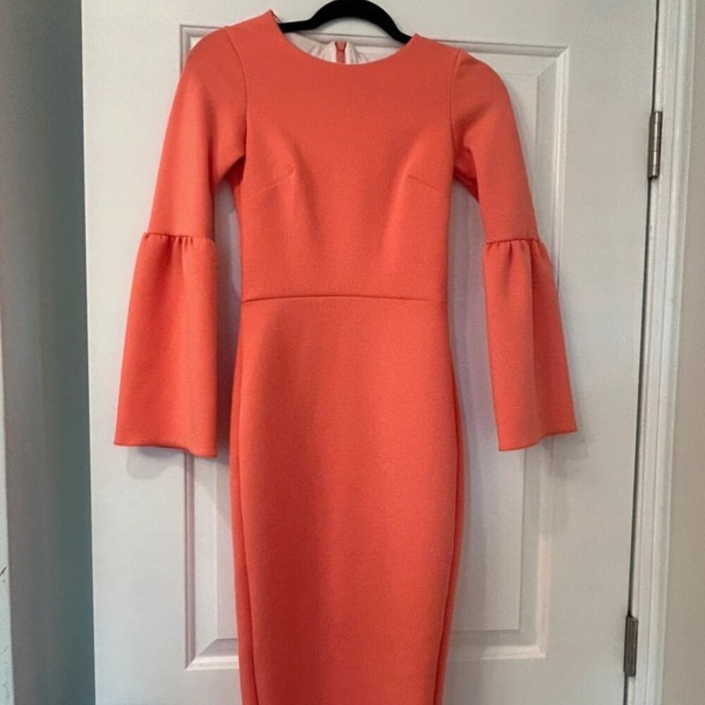 True Violet Coral Midi Dress